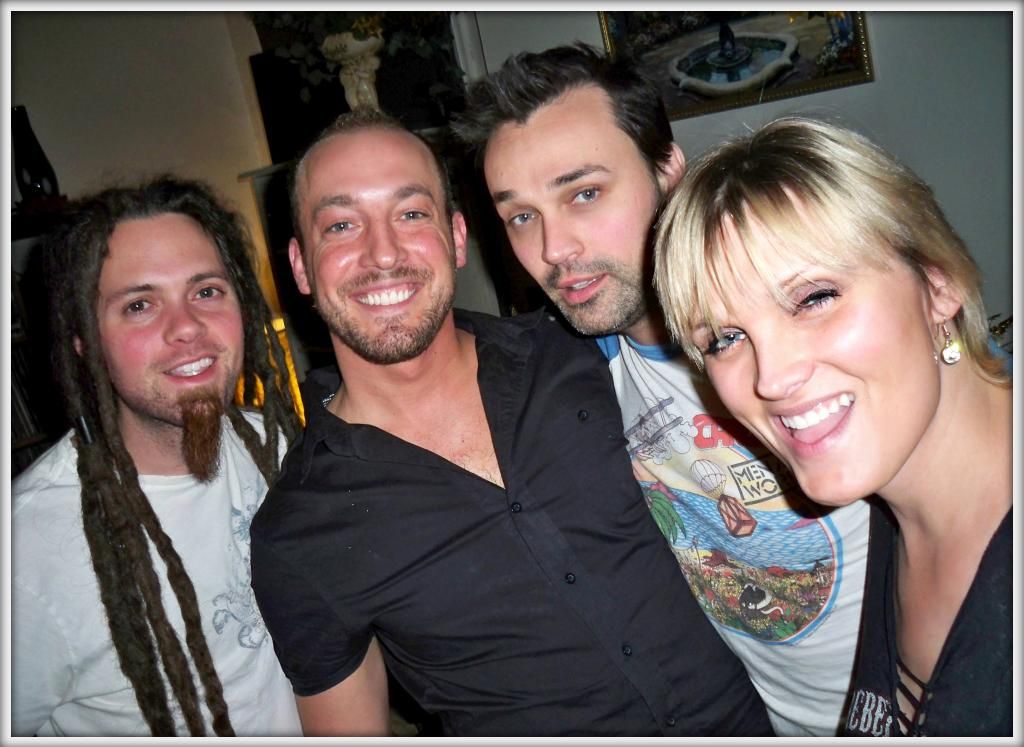 Kris kHz, Nick Bramlett, Hoyt Emerick & Carly Emerick (Candy Apple Blue) working on some final touches for their upcoming single, Detonator. photo 1022b_zps14ca05c2.jpg
