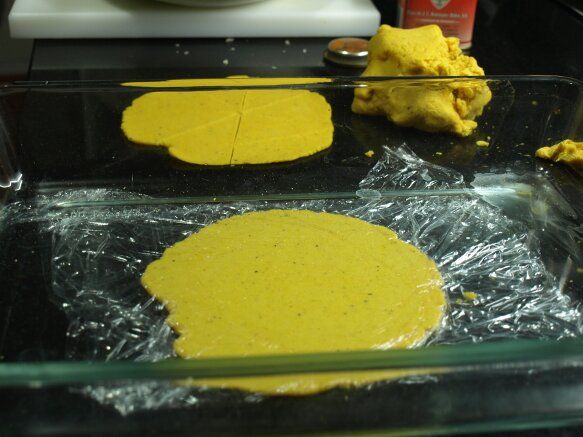 preparación de los nachos caseros