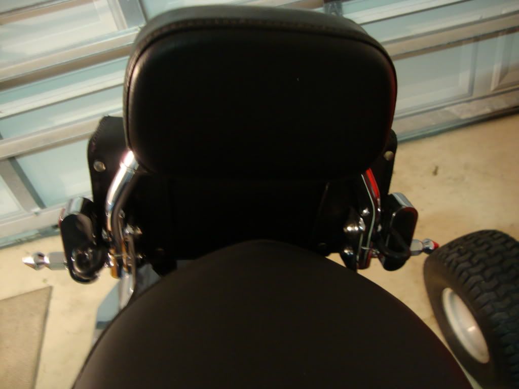 Jardine Mini Sissy Bar How I installed it, brackets behind fender stays