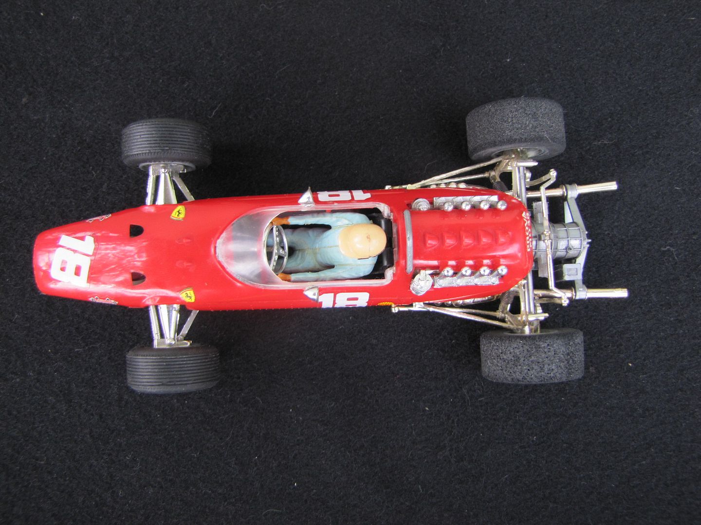RARA SCALEXTRIC SUPER 124 FERRARI F1 124 VINTAGE SLOT CAR ULTRA RARE