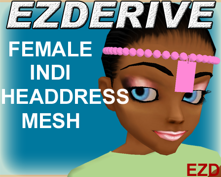 EZDerive Female Indi Headdress Mesh