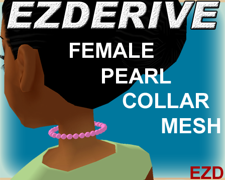 EZDerive Female Pearl Collar Mesh