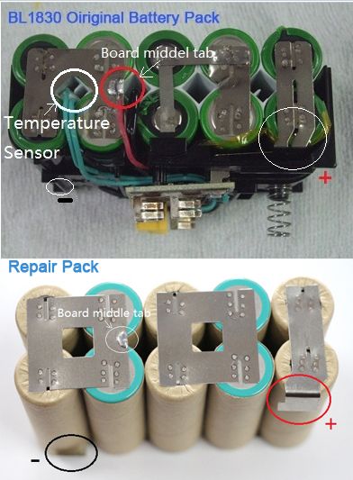 Makita BL1830 BL1840 18V 4Ah 72Wh LXT Lithium ion Repair Battery 