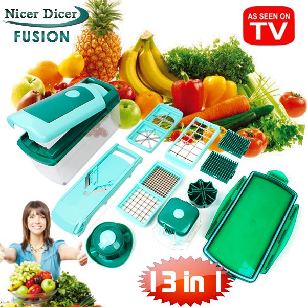 13 in 1 Nicer Dicer Fusion Vegetable Slicer Garlic Potato ...