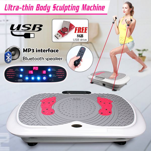 Bluetooth Mp3 Sync Vibration Platform Machine Ultra Thin Body Fitness 