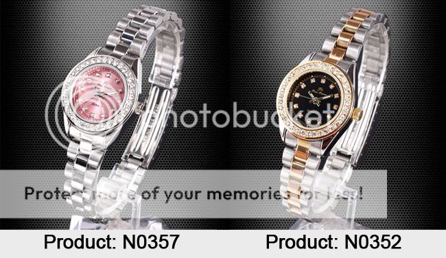 Delicate Lady Round Pink Quartz Wristwatch Small Case Stainless Steel 
