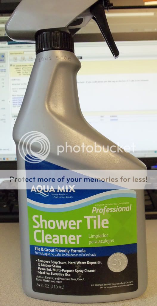 SAVE Aqua Mix Pro Shower Tile Cleaner 24 oz Spray 718704007255  