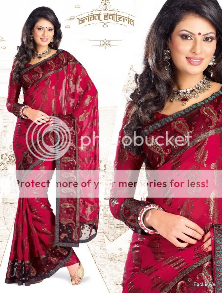   Designer Saree Wedding Bridal sari Partywear Sarees Dress  