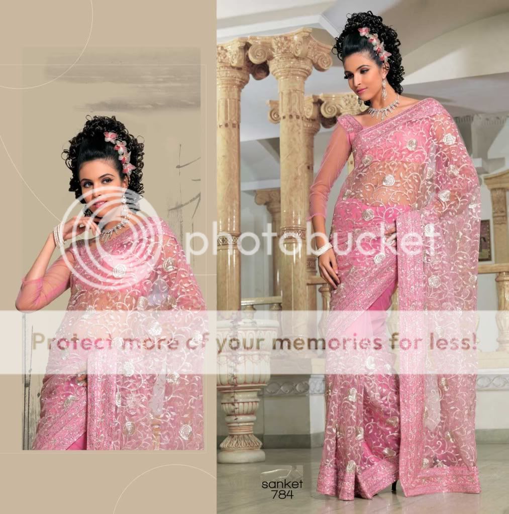 Bollywood Indian Saree Designer Bridal Wedding Sari Partywear Dress