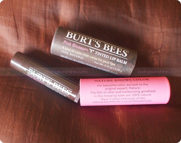 Burt's Bees Tinted Lip Balm Pink Blossom swatch review beauty blog philippines LovingSunshine Kumiko Mae 3