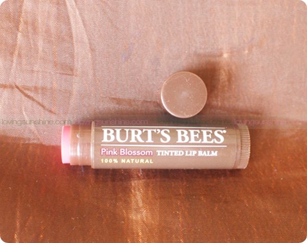 Burt's Bees Tinted Lip Balm Pink Blossom swatch review beauty blog philippines LovingSunshine Kumiko Mae 2