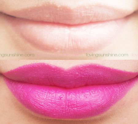 Loreal Glamor Fuchsia Rubie Follie swatch review beauty blogger Philippines