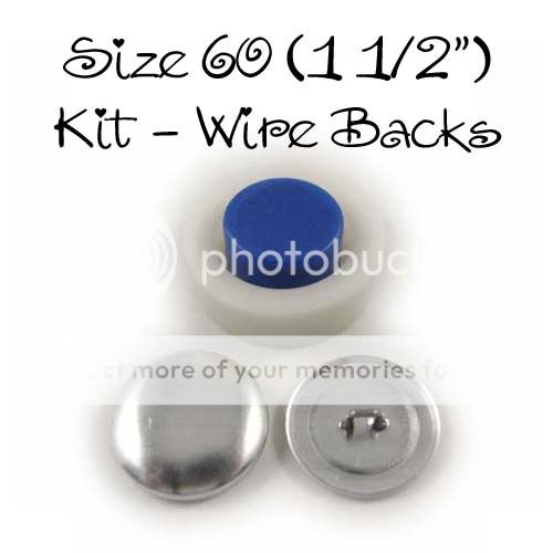 COVER BUTTON KIT   SIZE 60 (1 1/2   38mm)   WIRE BACKS