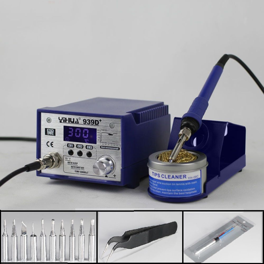 75W PROFESSIONAL YH939D+ SOLDERING IRON STATION ESD SAFE LEAD FREE