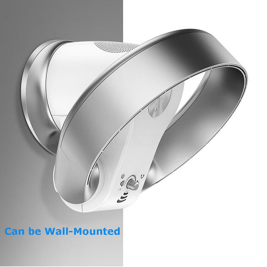 UK SK Air Condition Bladeless Fan Shake Cooling Remote Control Wall