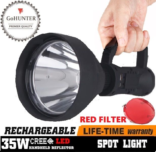 GoHUNTER 40,000LM US CREE LED Hunting Spot Light Work Lamp Torch Camping Bag