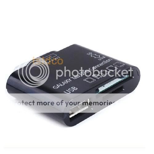 With this Connection Kit (5in1 Memory Card Reader) for Samsung Galaxy 